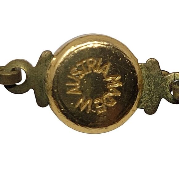 Vintage Signed Austrian Black Glass Beaded Flapper Necklace Oblong Bicone Long - Picture 3 of 13